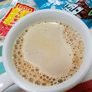 ホッと☆ジンジャーミント黒糖きなこカフェオレ♪